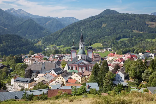 Mariazell Basilika der Geburt der Jungfrau. Klicke hier um auf die Seite Veranstaltungen in Mariazell zu wechseln