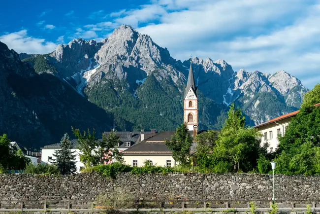 Bild von Lienz Stadt. Tirol. Österreich